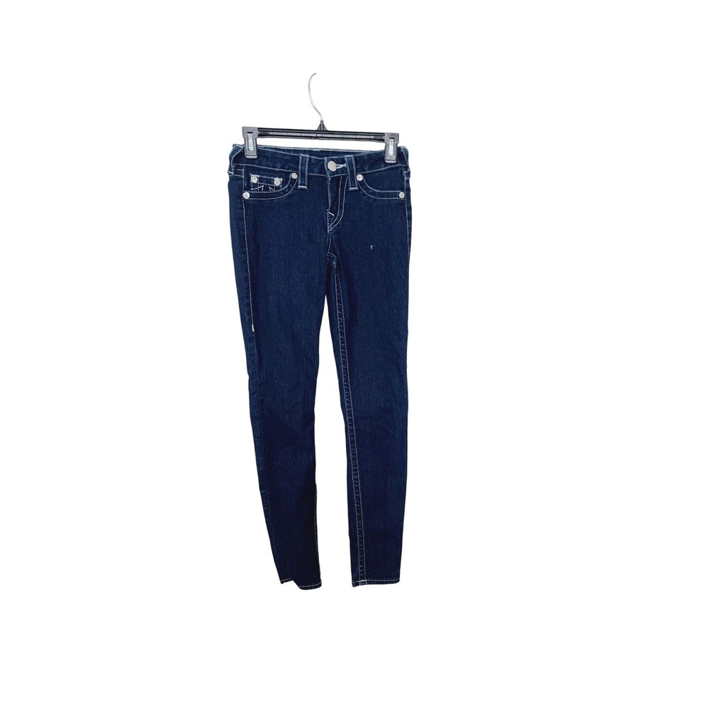 True Religion‎ comfortable fit Skinny Stretch Jeans Women's Size 26 Dark Wash